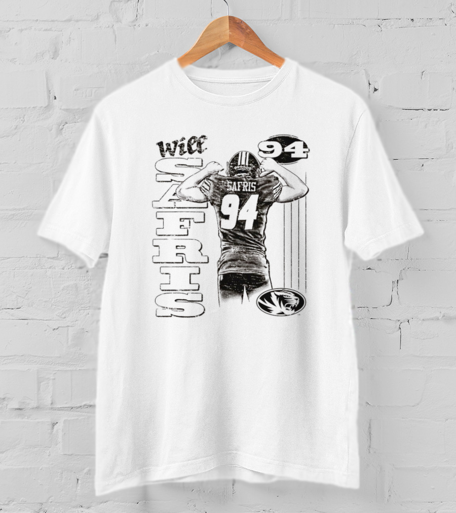 Will Safris 94 Missouri Tigers Football Player T-Shirt