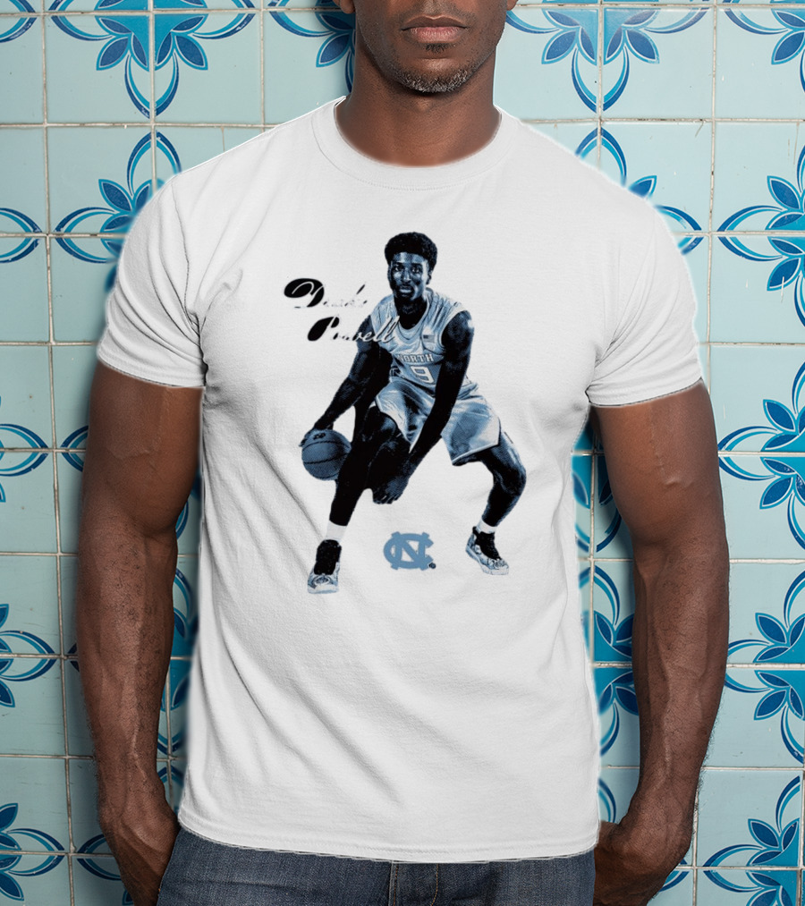 Drake Powell North Carolina Tar Heels Basketball Player With UNC T-Shirt