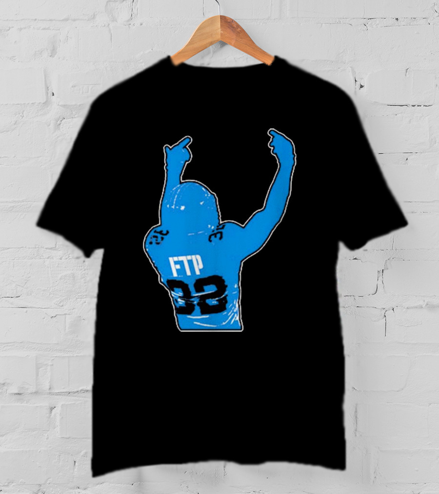 FTP 32 Brian Branch Detroit Lions NFL Sports T-Shirt