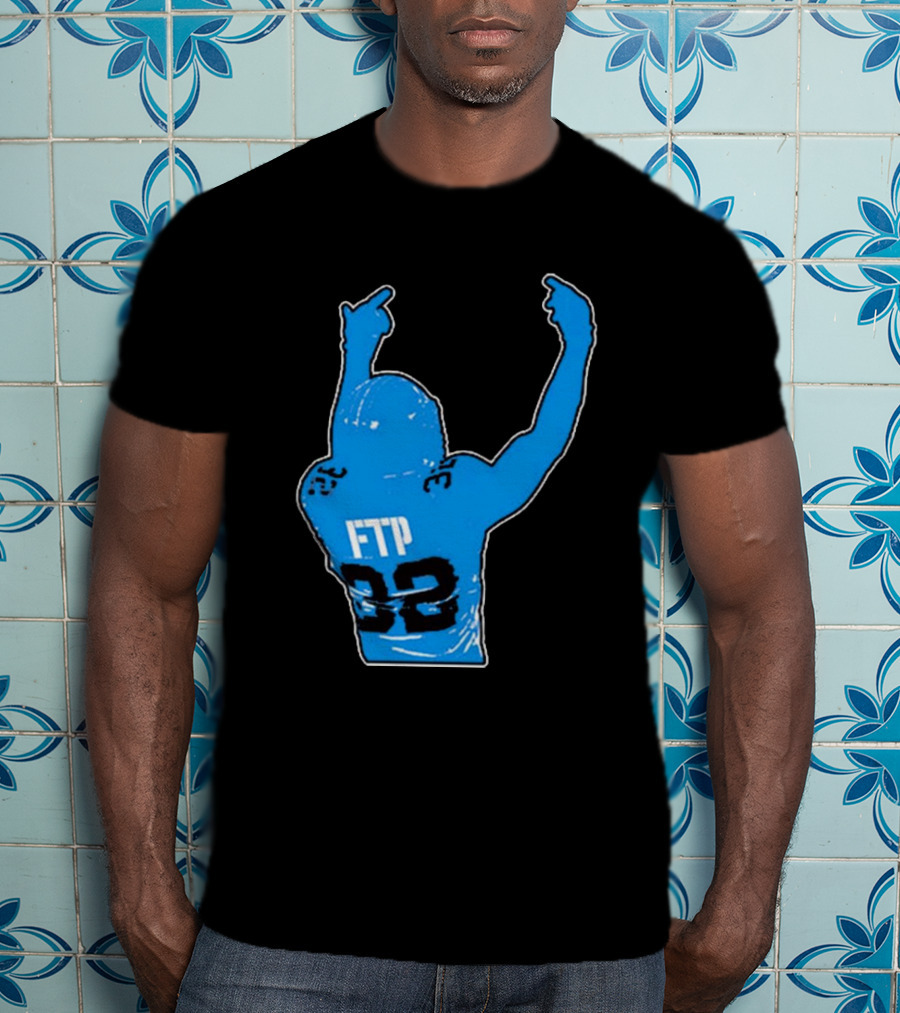 FTP 32 Brian Branch Detroit Lions NFL Sports T-Shirt