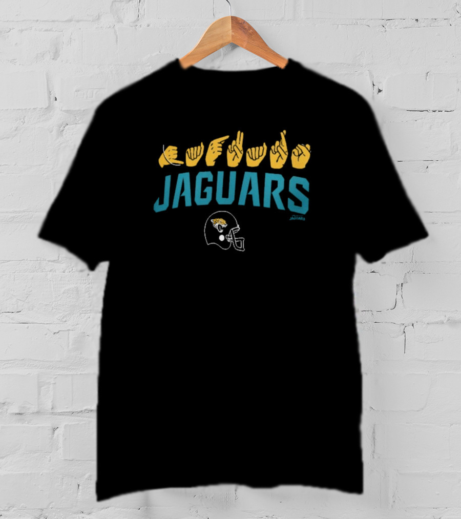 Jacksonville Jaguars ASL Jaguars Football Helmet NFL Collection T-Shirt