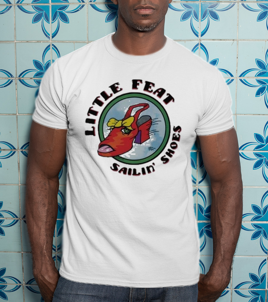 Little Feat Sailin’ Shoes Bow Tie Red Shoe T-Shirt