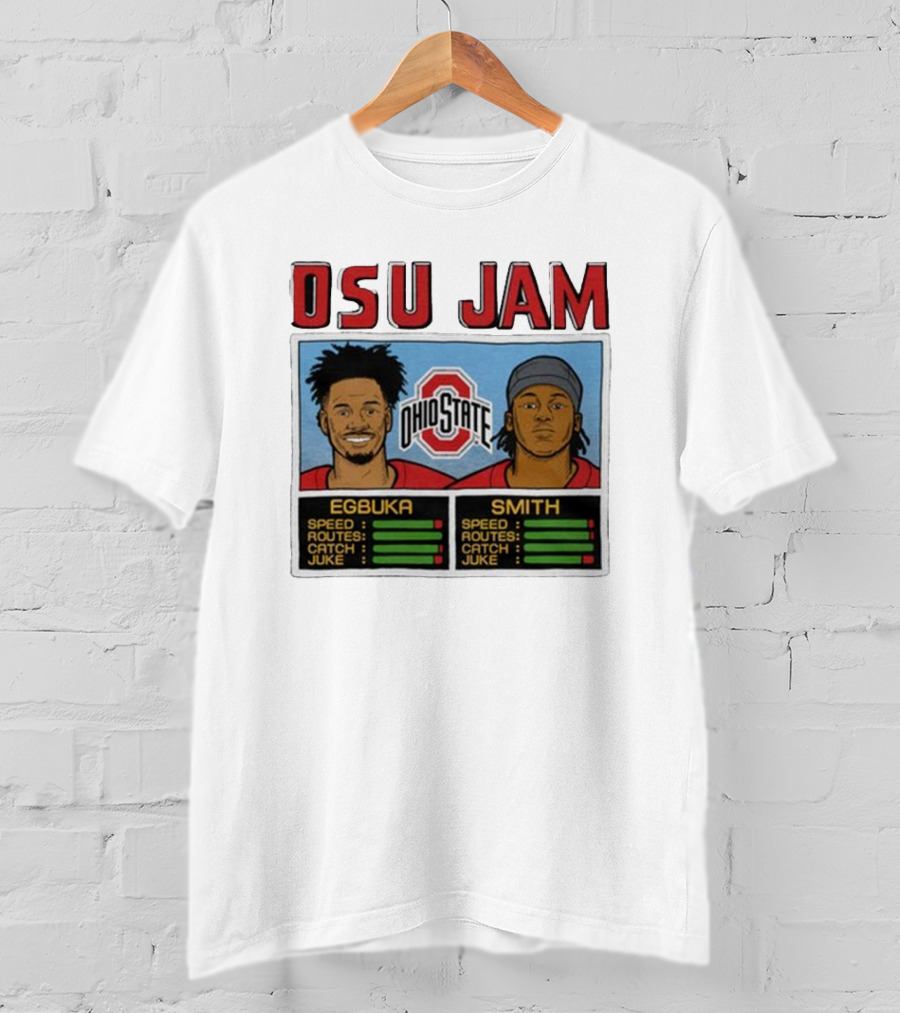 OSU Jam Egbuka Smith Ohio State Football Speed Routes Catch Juke T-Shirt