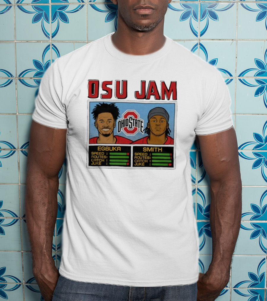 OSU Jam Egbuka Smith Ohio State Football Speed Routes Catch Juke T-Shirt
