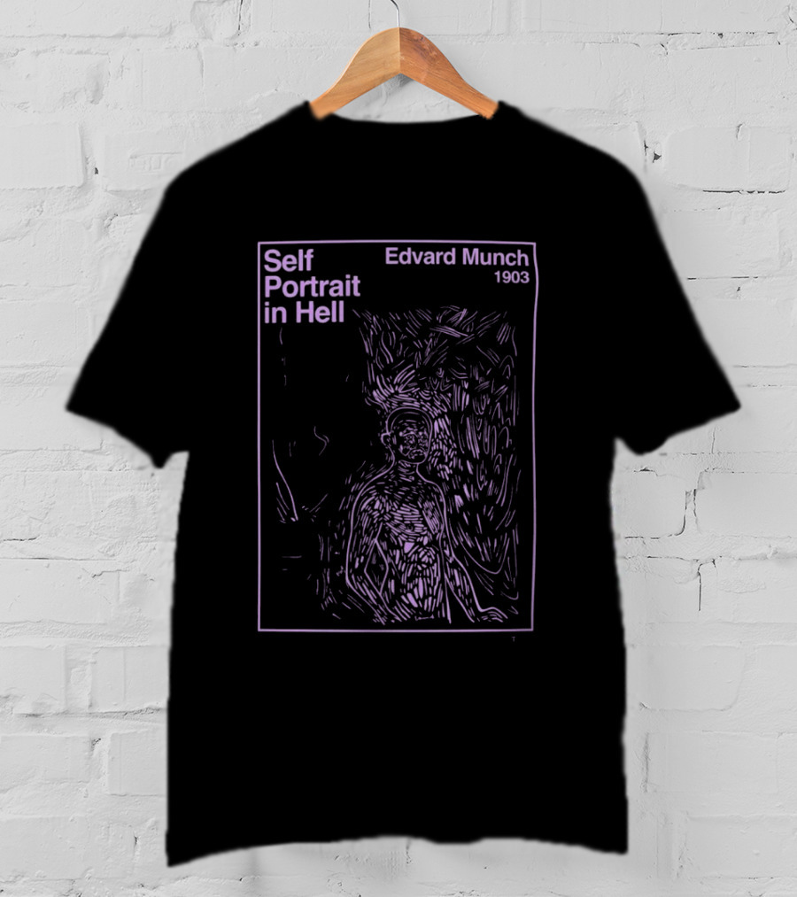 Edvard Munch Self Portrait In Hell 1903 T-Shirt