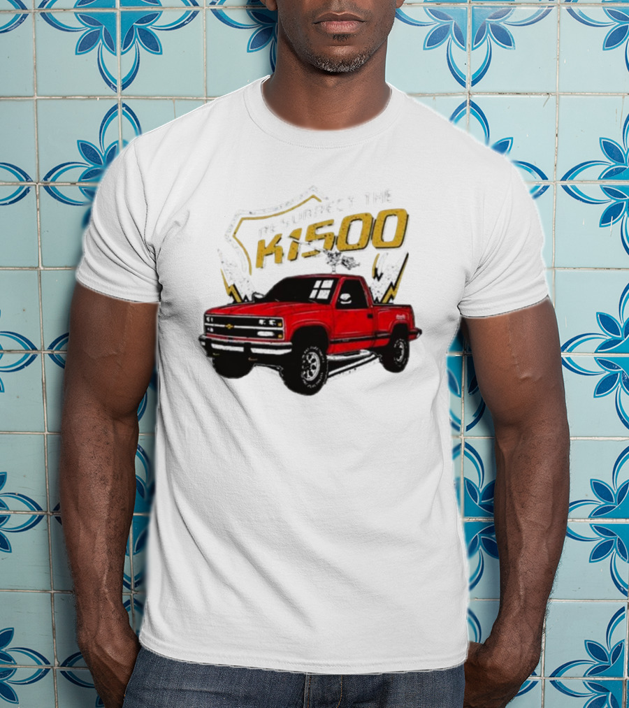 Resurrect The K1500 Fat Electrician Red Chevy Pickup Truck T-Shirt