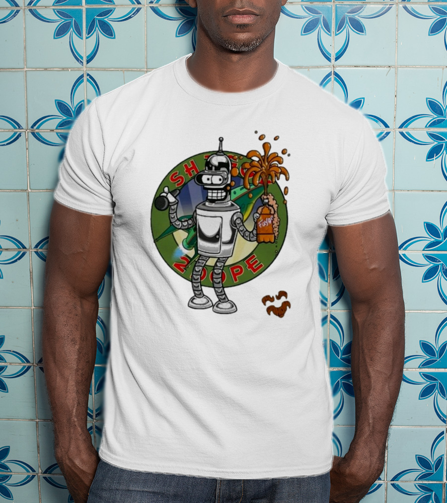 Shaggy Show Bender 2 Dope Futurama Fudge Robot T-Shirt
