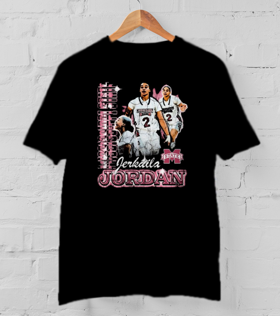 Erkaila Jordan Mississippi State Bulldogs Basketball 90s Aesthetic T-Shirt