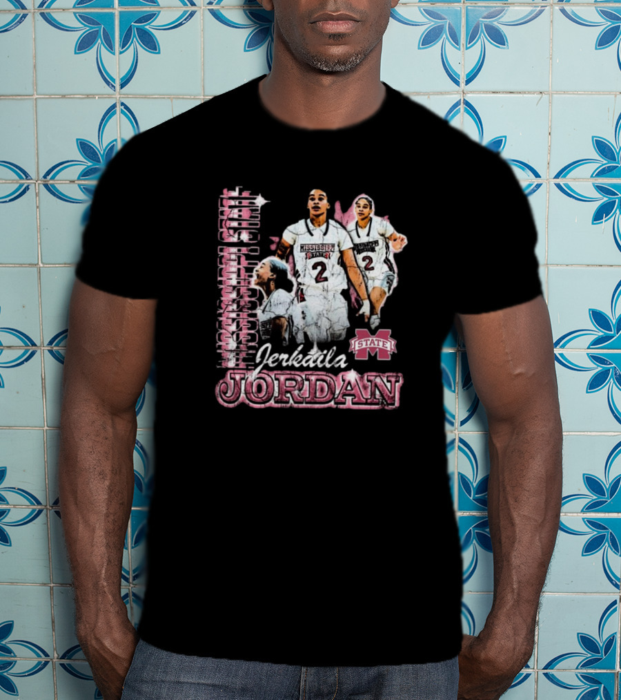 Erkaila Jordan Mississippi State Bulldogs Basketball 90s Aesthetic T-Shirt
