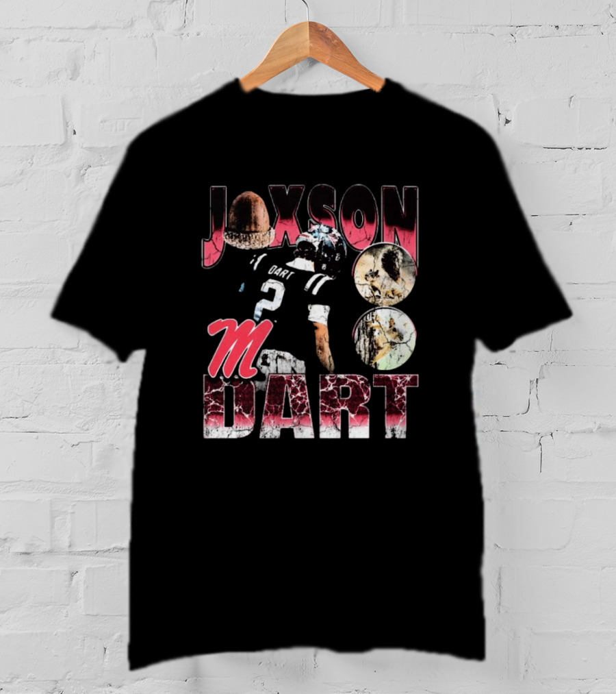 Jaxson Dart M Ole Miss Rebels 90s Football T-Shirt