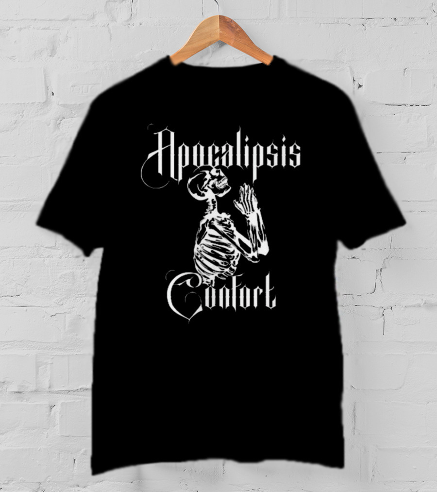 Roli’s Apocalipsis Confort Praying Skeleton Skull T-Shirt
