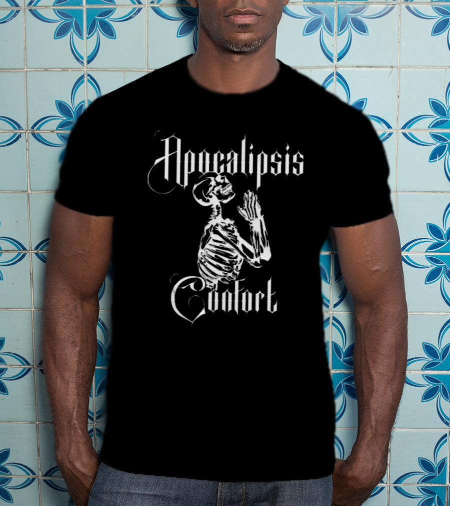 Roli’s Apocalipsis Confort Praying Skeleton Skull T-Shirt