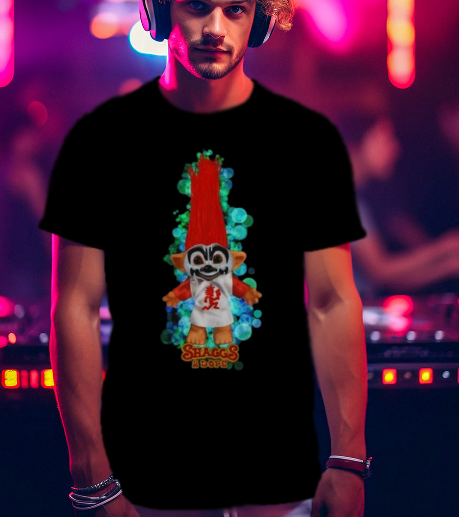 Shaggs 2 Dope Troll Doll With Red Hair And Insane Clown Posse Face Paint T-Shirt
