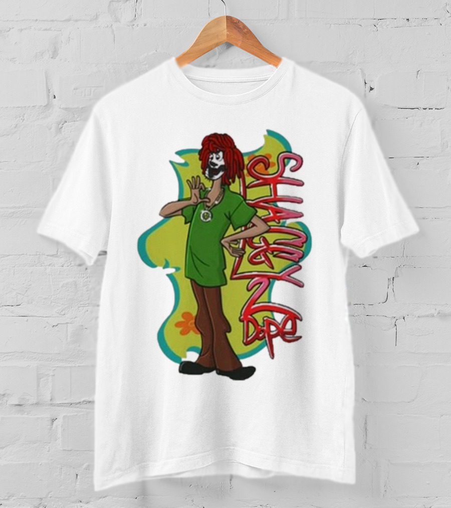 Shaggy 2 Dope Cartoon Character With Green T-Shirt