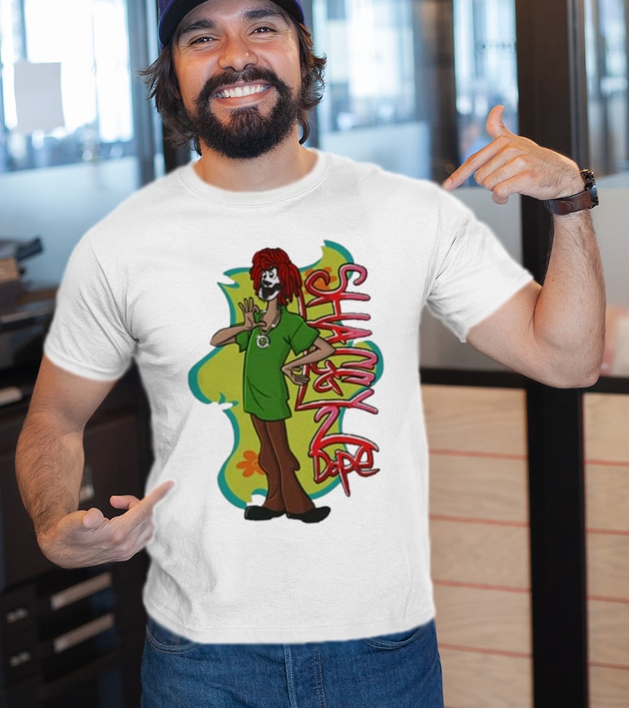 Shaggy 2 Dope Cartoon Character With Green T-Shirt