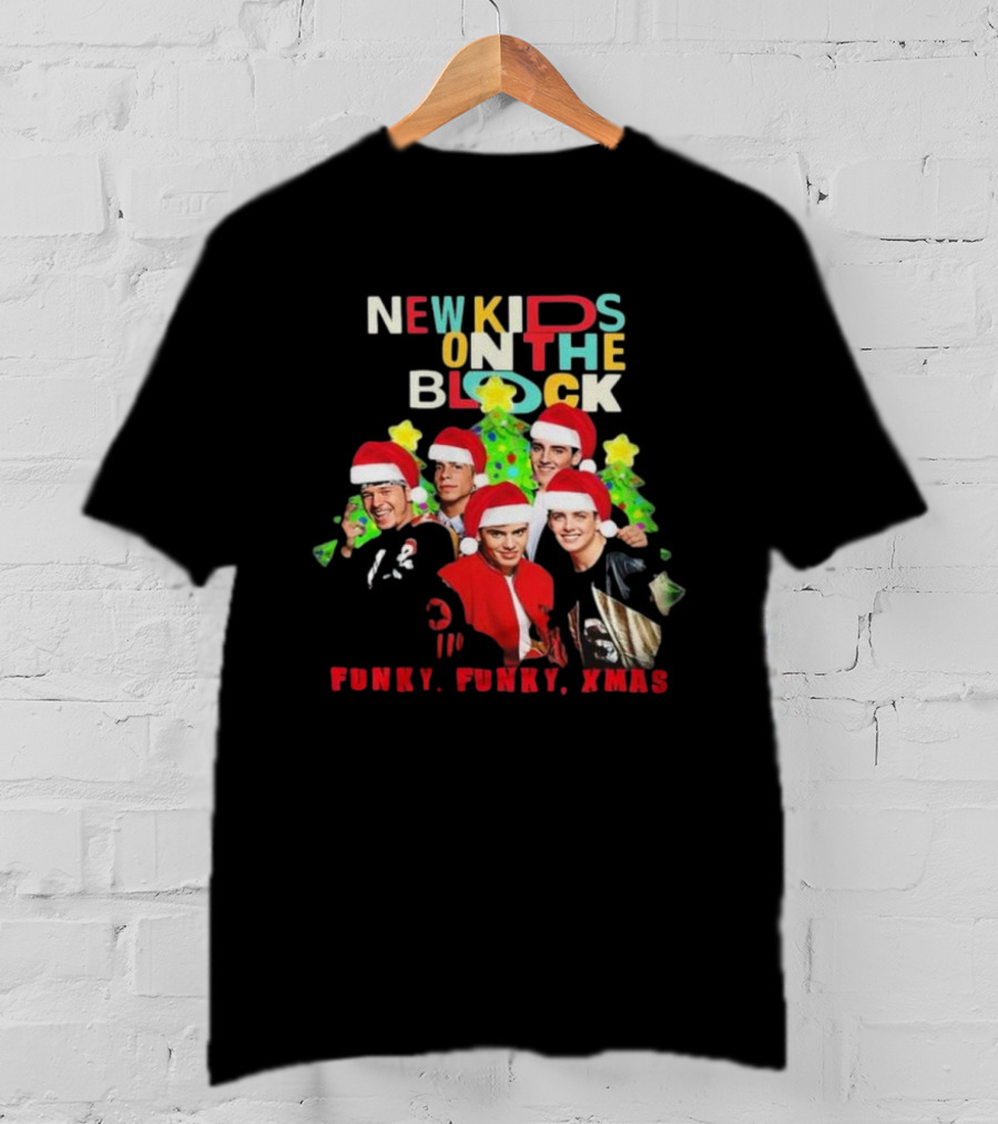 New Kids On The Block NKOTB Funky Funky Xmas Christmas T-Shirt