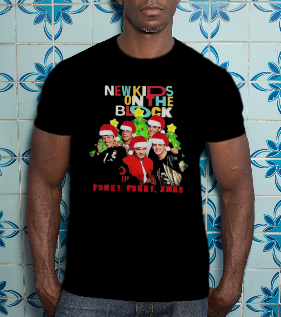 New Kids On The Block NKOTB Funky Funky Xmas Christmas T-Shirt