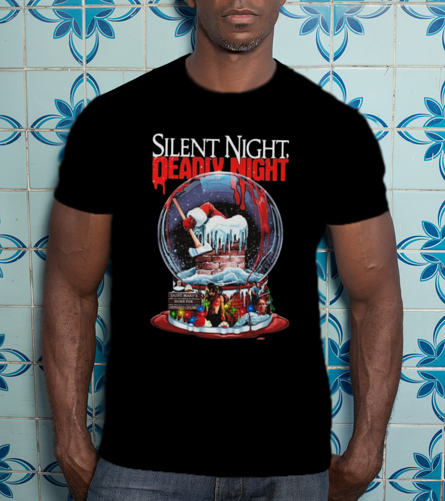 Silent Night Deadly Night Saint Mary's Home For Orphaned Children Frozen In Fear T-Shirt