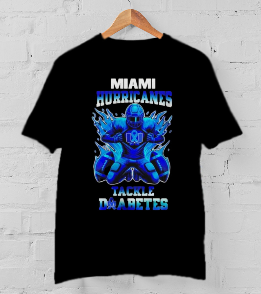 Miami Hurricanes Tackle Diabetes Awareness November T-Shirt