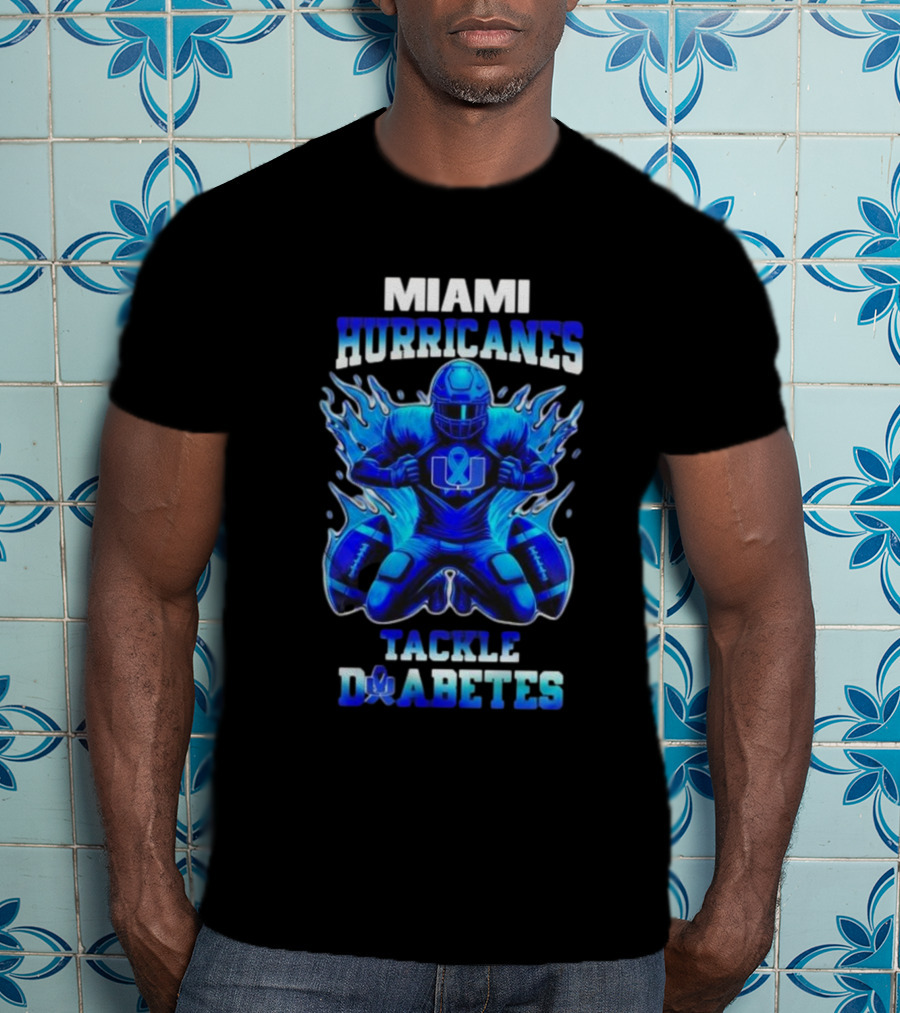 Miami Hurricanes Tackle Diabetes Awareness November T-Shirt