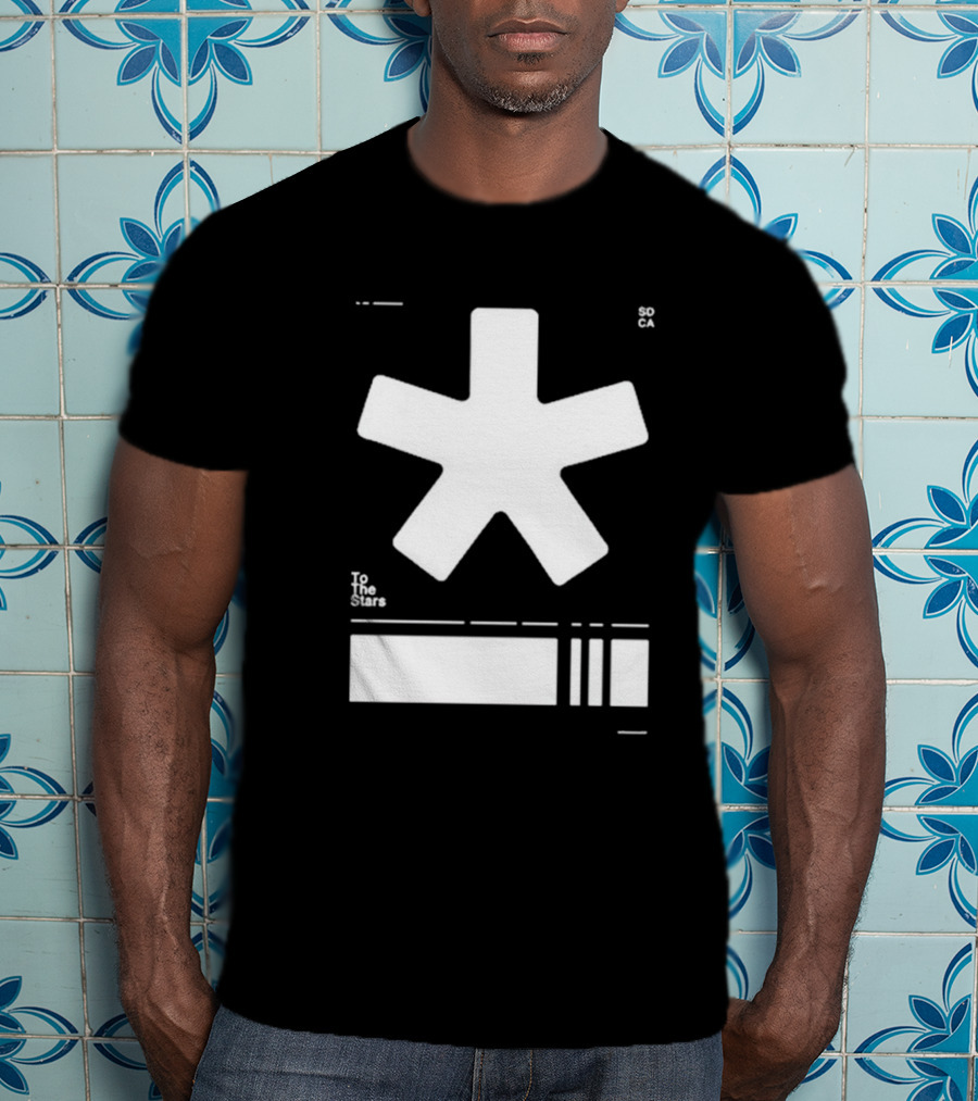To The Stars Asterisk SOCA Barcode T-Shirt