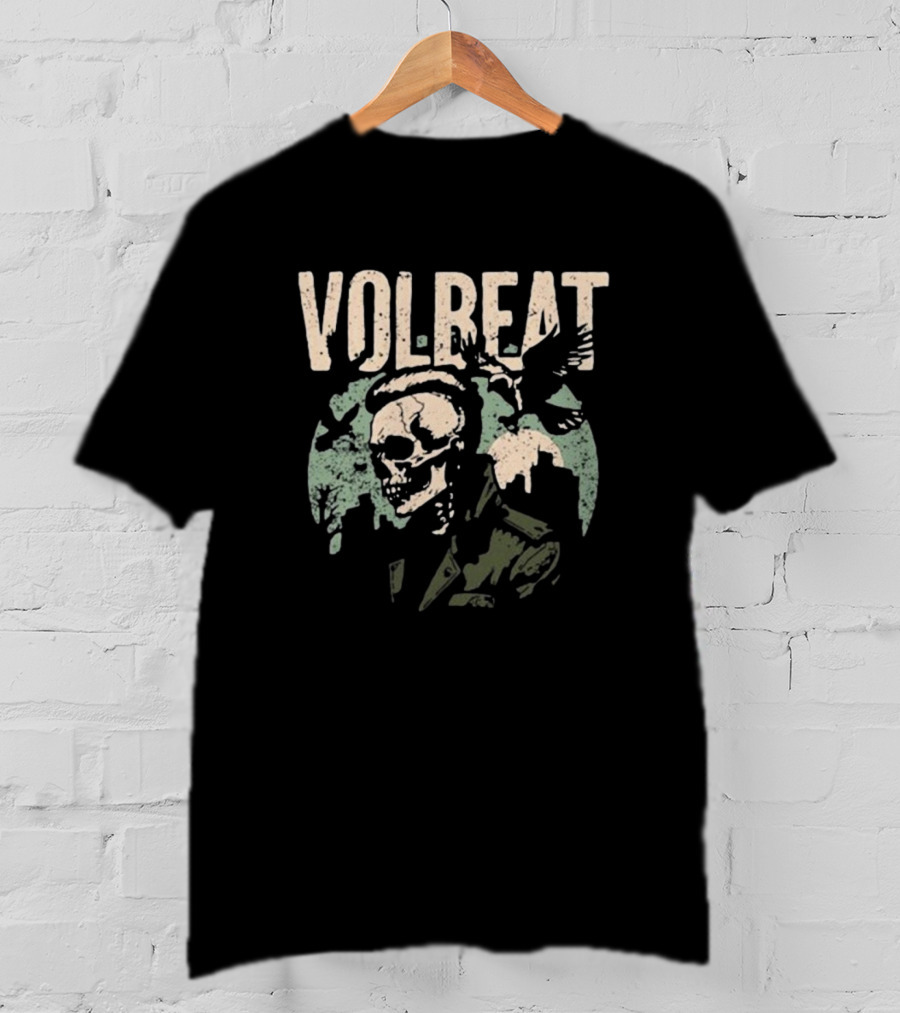 VOLBEAT Sixteen Dollars Skull With Bird T-Shirt