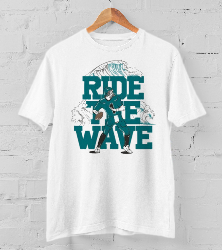 Ride The Wave Coastal Carolina University Football Quarterback Wave T-Shirt