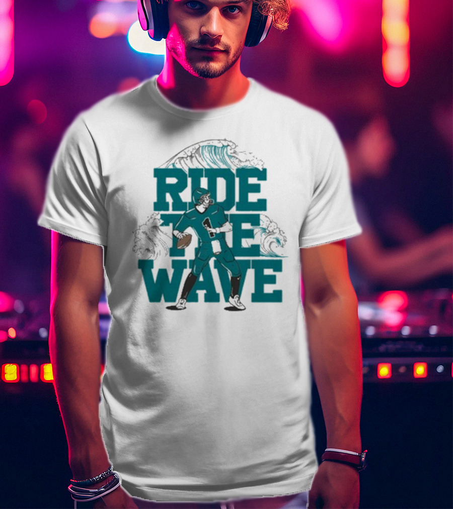 Ride The Wave Coastal Carolina University Football Quarterback Wave T-Shirt
