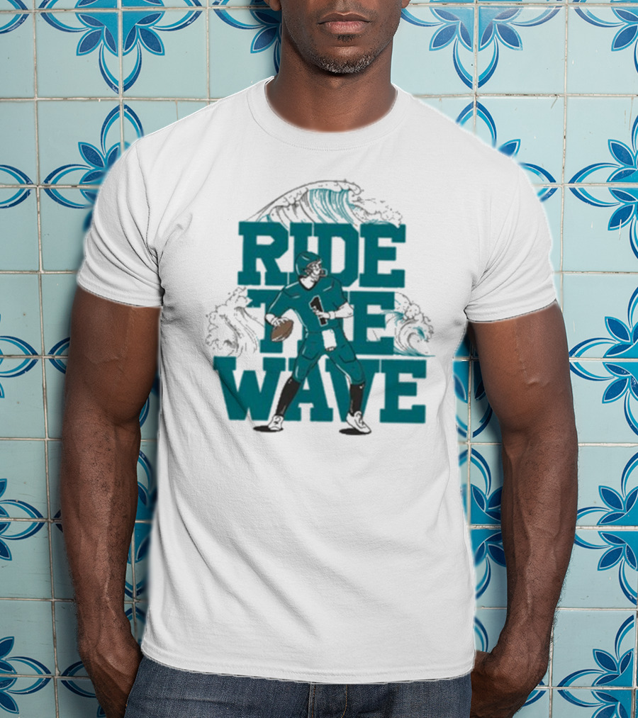 Ride The Wave Coastal Carolina University Football Quarterback Wave T-Shirt