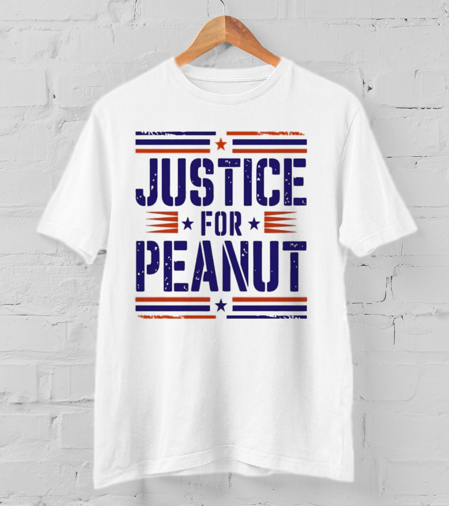 Justice For Peanut Vintage Squirrel Funny T-Shirt