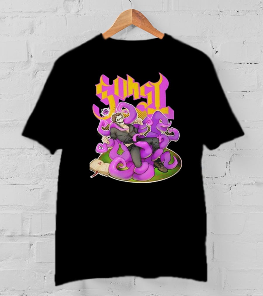 Ghost Papa Emeritus IV Kaijulz Comic Style Tentacle T-Shirt