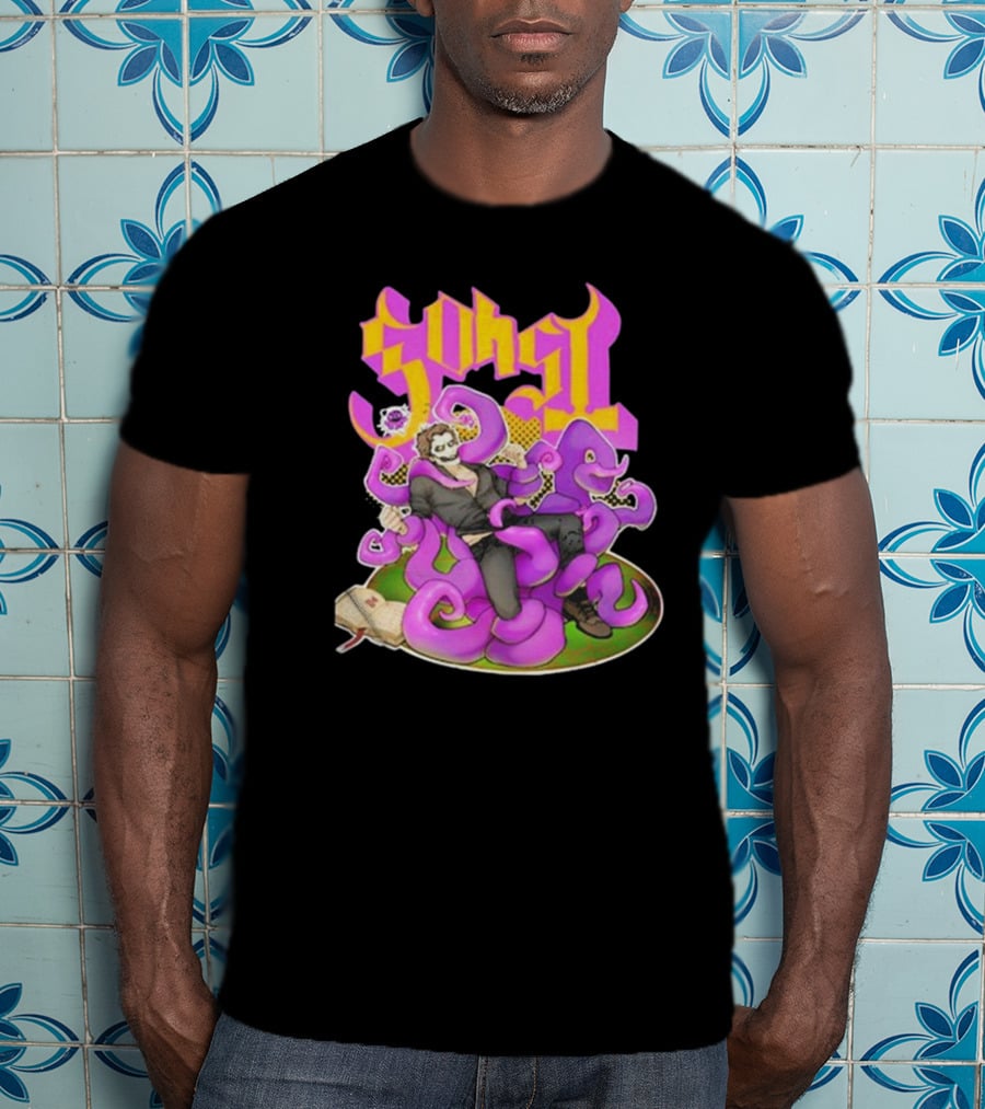Ghost Papa Emeritus IV Kaijulz Comic Style Tentacle T-Shirt