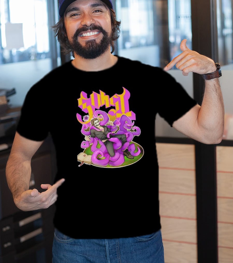 Ghost Papa Emeritus IV Kaijulz Comic Style Tentacle T-Shirt