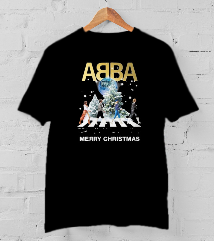 ABBA Merry Christmas Abbey Road T-Shirt