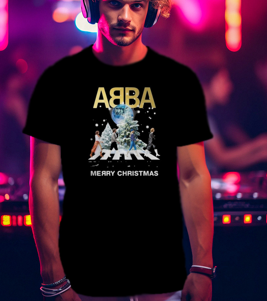 ABBA Merry Christmas Abbey Road T-Shirt