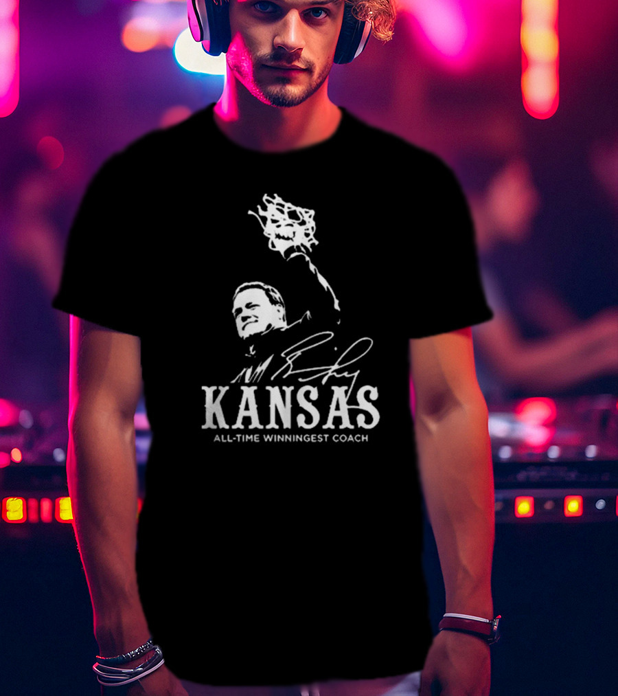 Bill Self Kansas All-Time Winningest Coach Signature T-Shirt