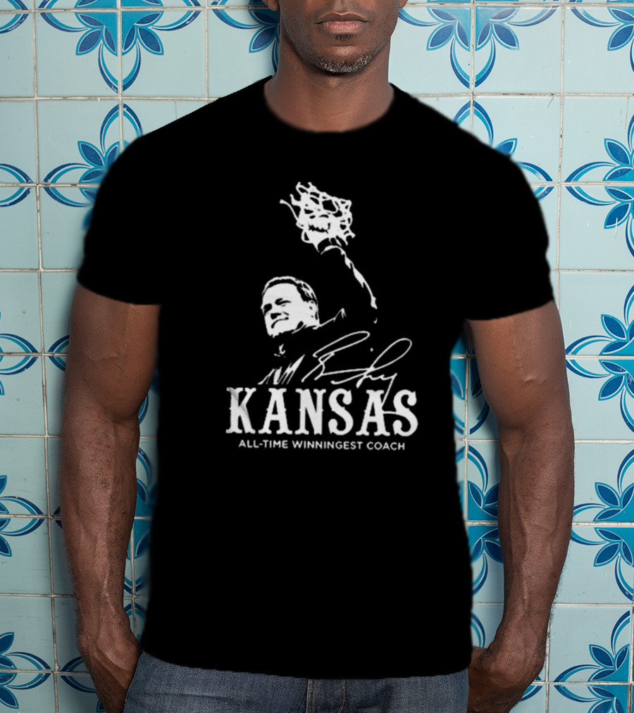 Bill Self Kansas All-Time Winningest Coach Signature T-Shirt