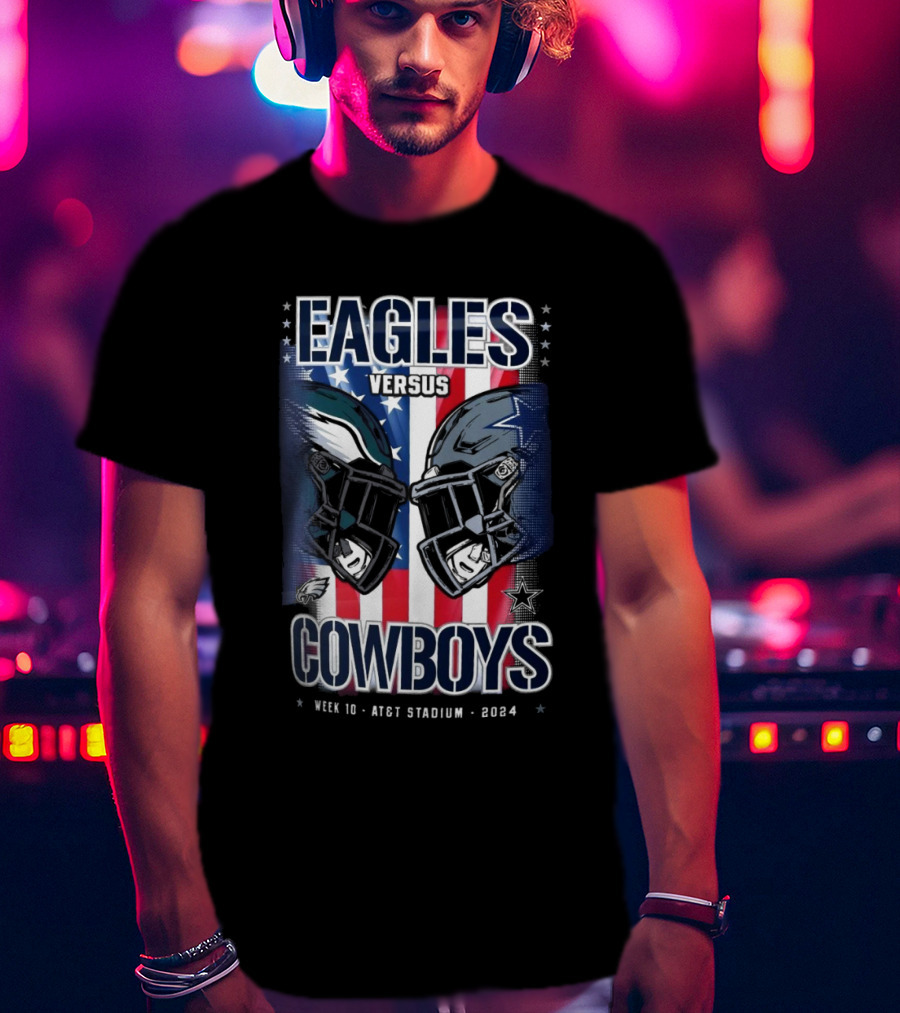 Eagles Versus Cowboys Week 10 AT&T Stadium T-Shirt