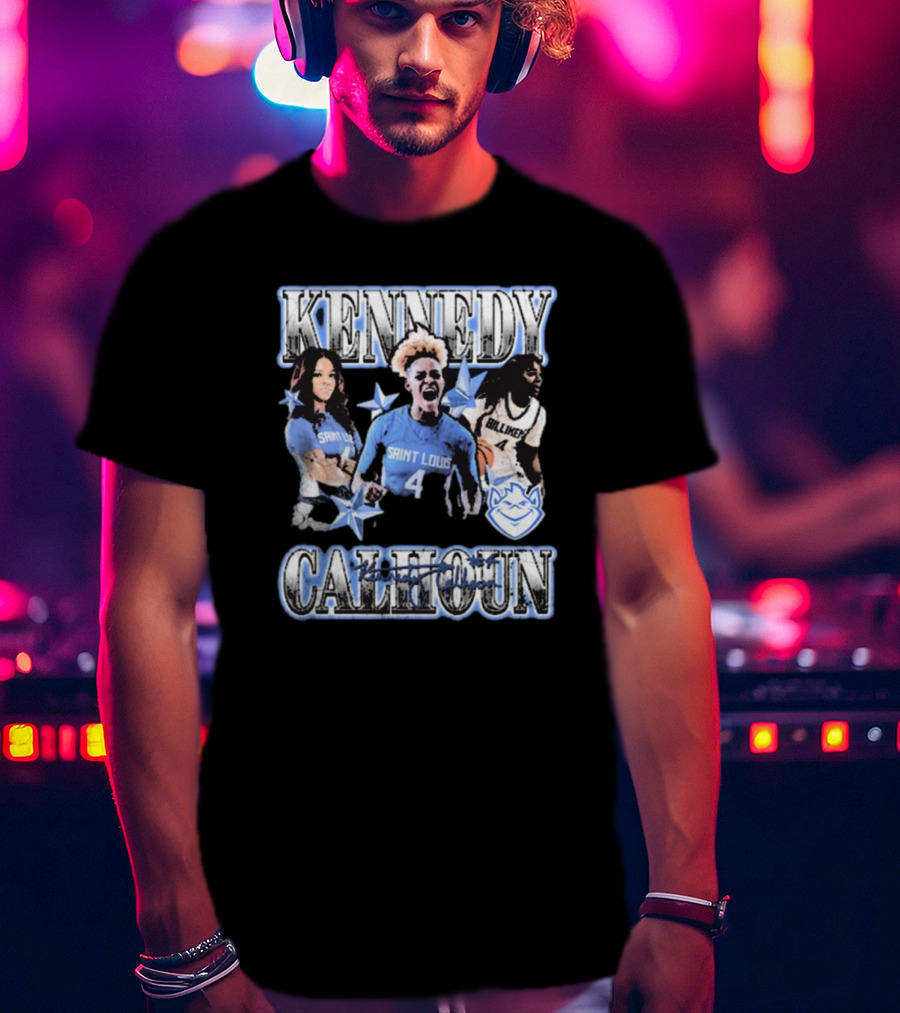 Kennedy Calhoun Saint Louis Billikens 4 Blue Jersey 90s T-Shirt