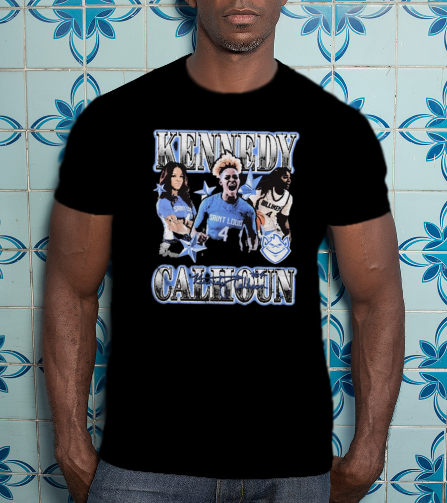 Kennedy Calhoun Saint Louis Billikens 4 Blue Jersey 90s T-Shirt