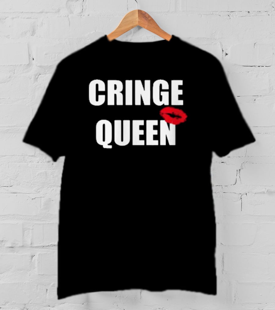 Cringe Queen Lip Print T-Shirt