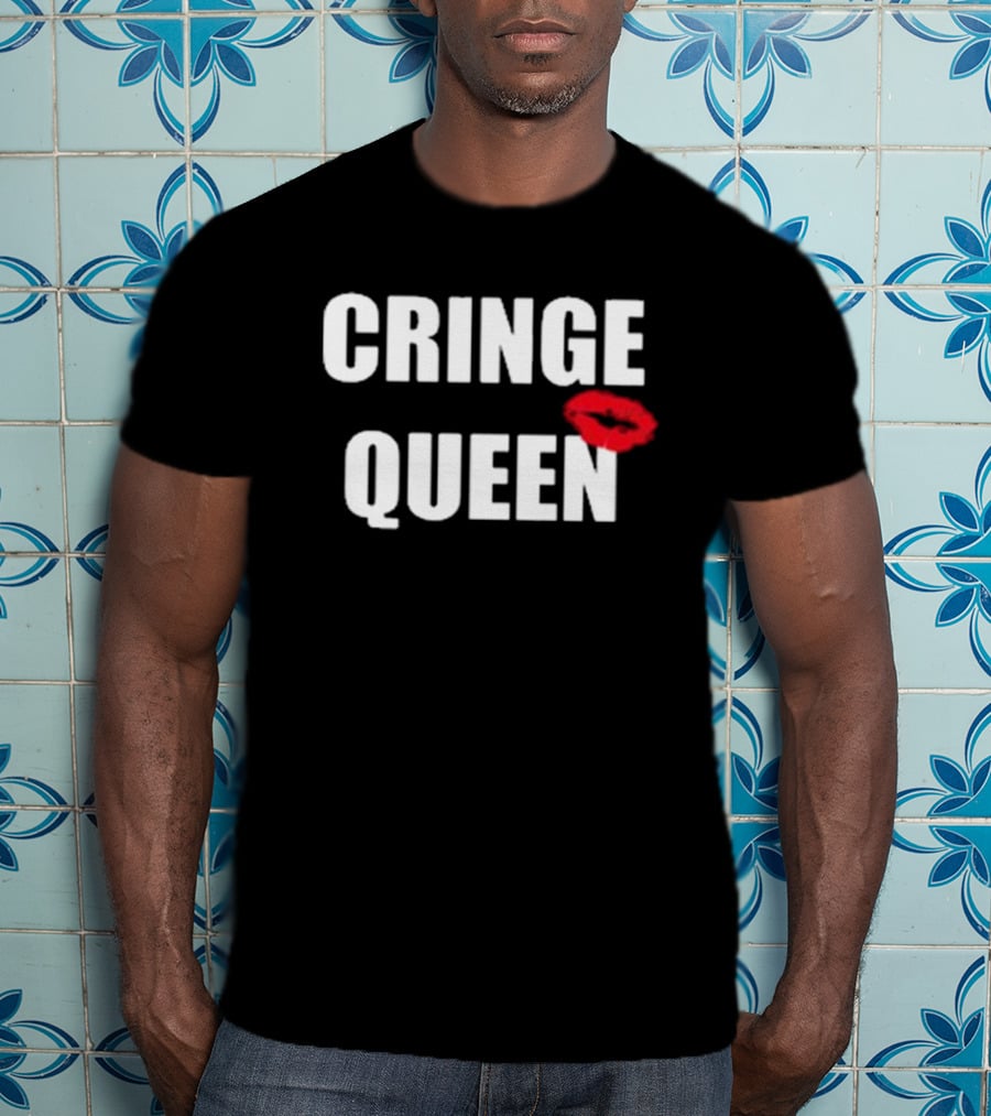 Cringe Queen Lip Print T-Shirt