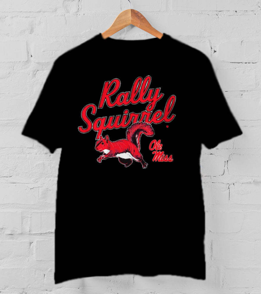 Rally Squirrel Ole Miss Rebels T-Shirt
