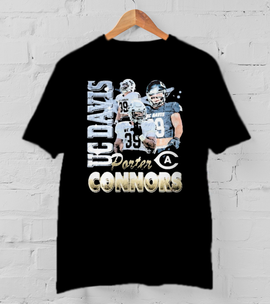 UC Davis Aggies Porter Connors 39 Football 90s T-Shirt