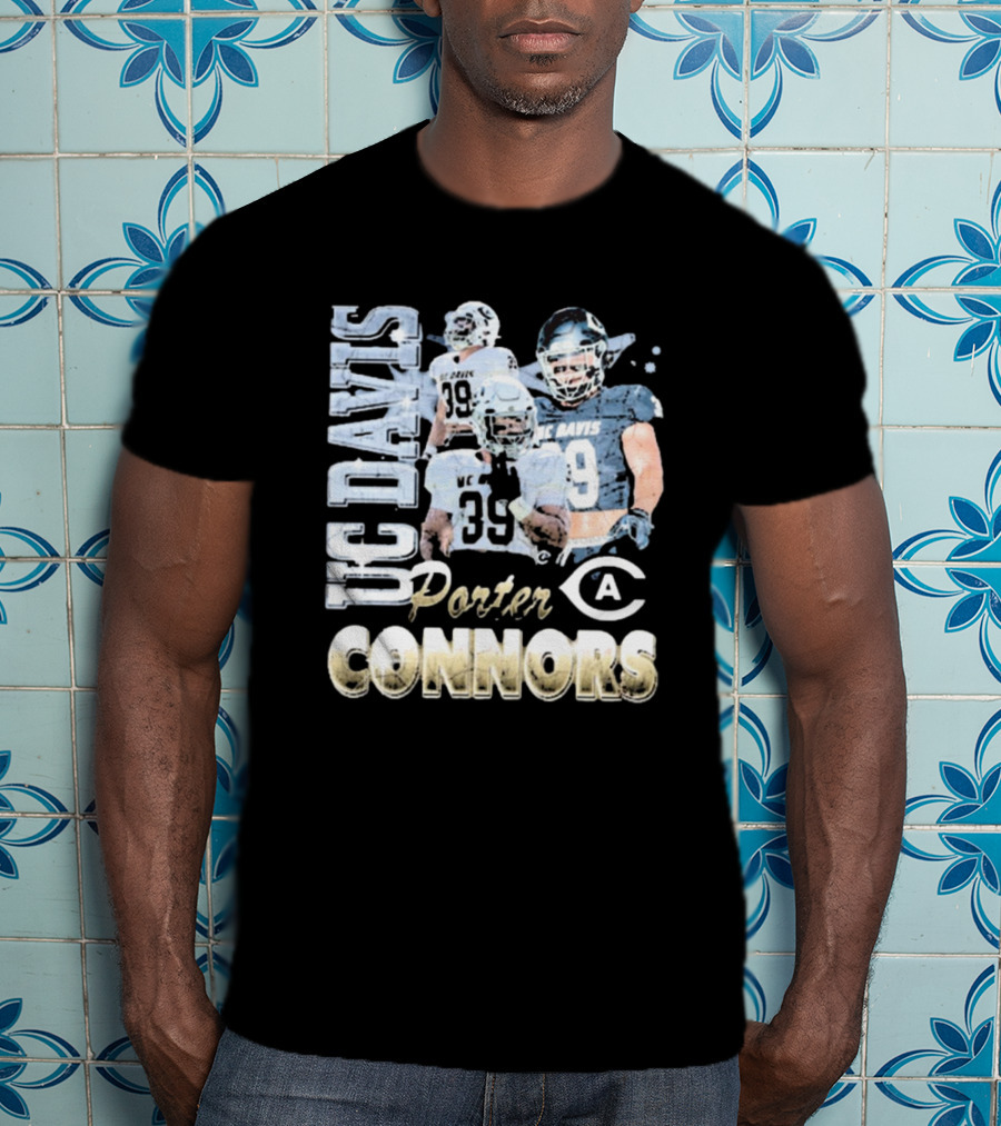 UC Davis Aggies Porter Connors 39 Football 90s T-Shirt