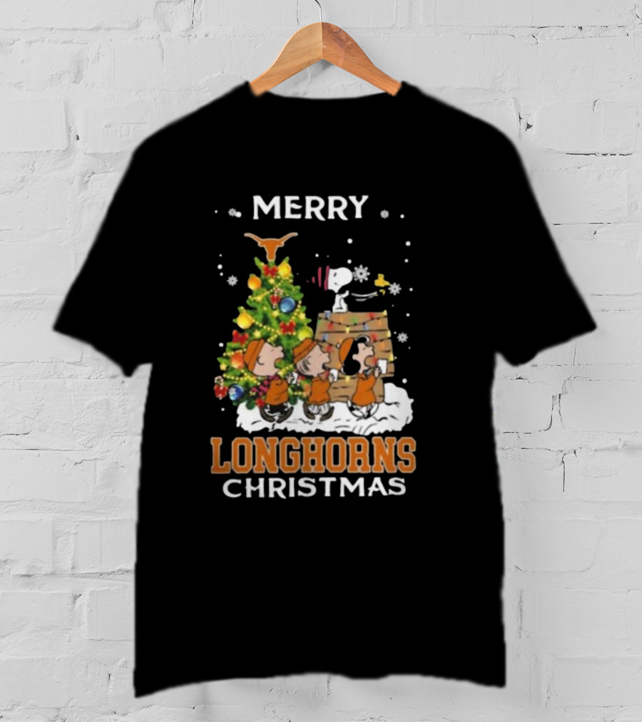 Texas Longhorns Snoopy Christmas T-Shirt
