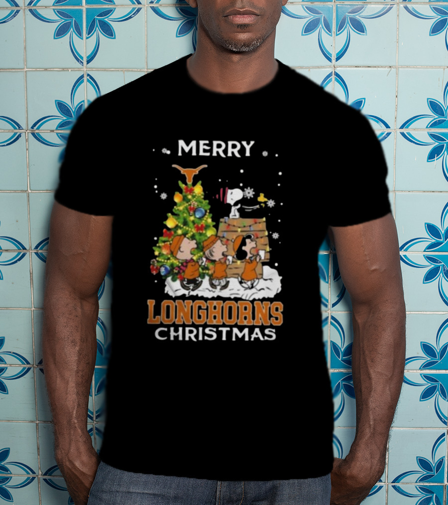 Texas Longhorns Snoopy Christmas T-Shirt