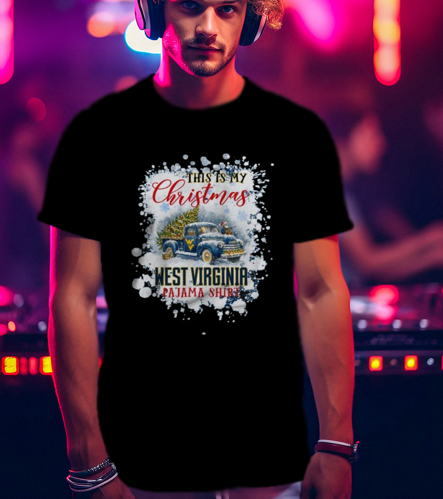 This Is My Christmas West Virginia Pajama T-Shirt