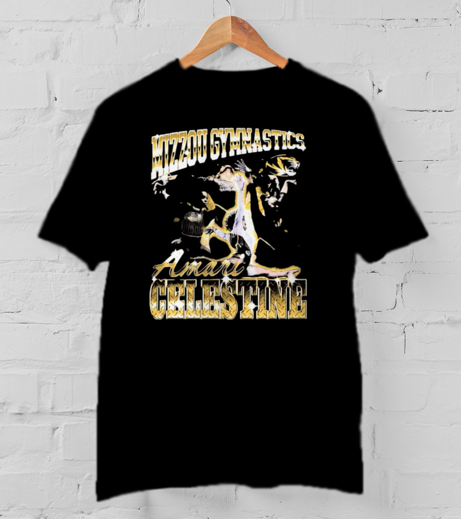 Mizzou Gymnastics Amari Celestine Throwback 90s T-Shirt