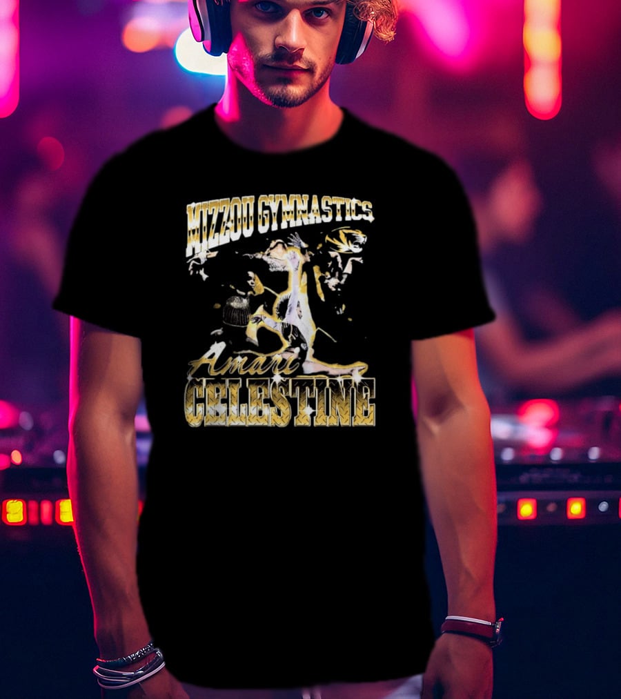 Mizzou Gymnastics Amari Celestine Throwback 90s T-Shirt